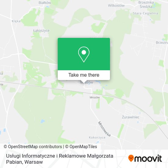 Usługi Informatyczne i Reklamowe Małgorzata Pabian map