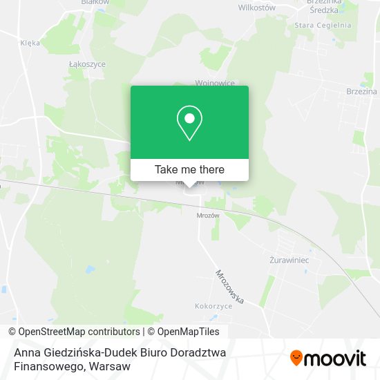 Anna Giedzińska-Dudek Biuro Doradztwa Finansowego map