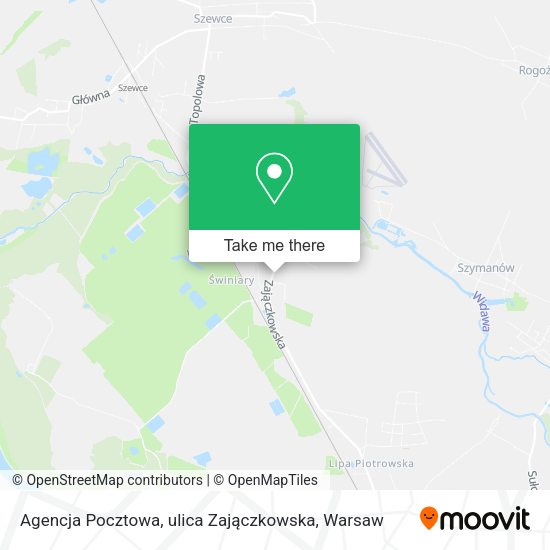 Agencja Pocztowa, ulica Zajączkowska map