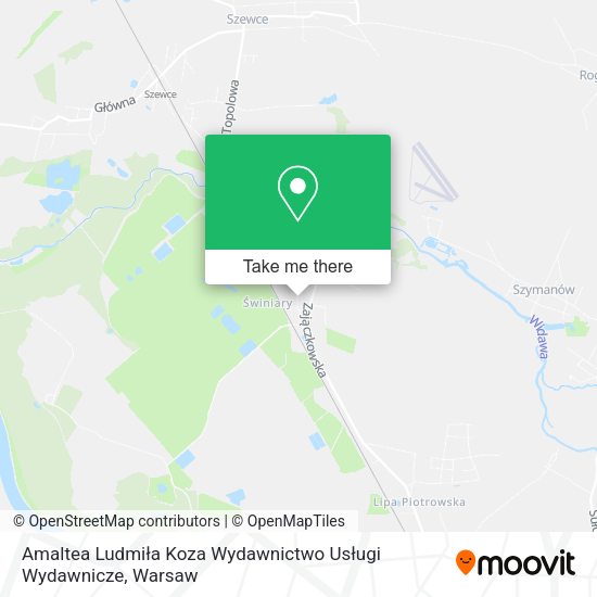 Amaltea Ludmiła Koza Wydawnictwo Usługi Wydawnicze map