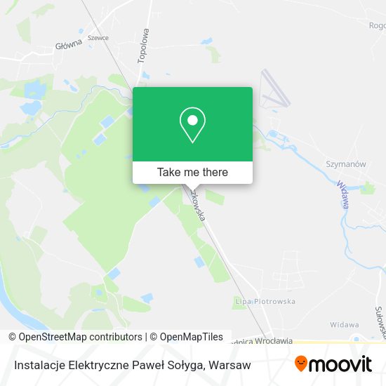 Instalacje Elektryczne Paweł Sołyga map