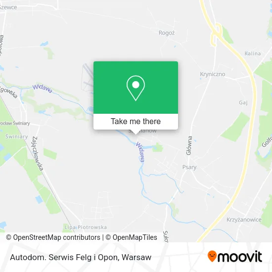 Карта Autodom. Serwis Felg i Opon