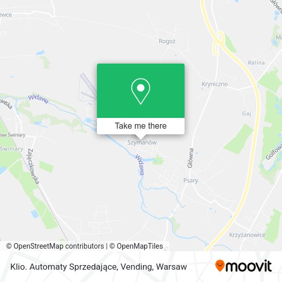 Klio. Automaty Sprzedające, Vending map