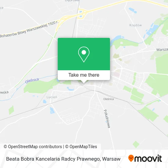 Карта Beata Bobra Kancelaria Radcy Prawnego