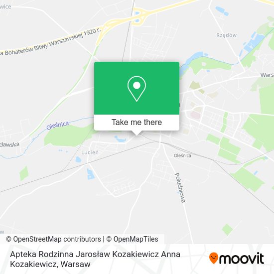 Apteka Rodzinna Jarosław Kozakiewicz Anna Kozakiewicz map