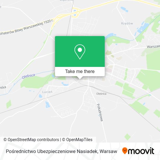 Pośrednictwo Ubezpieczeniowe Nasiadek map