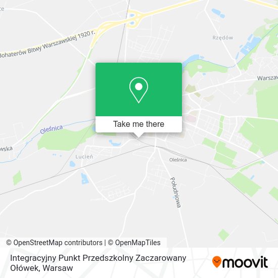 Integracyjny Punkt Przedszkolny Zaczarowany Ołówek map