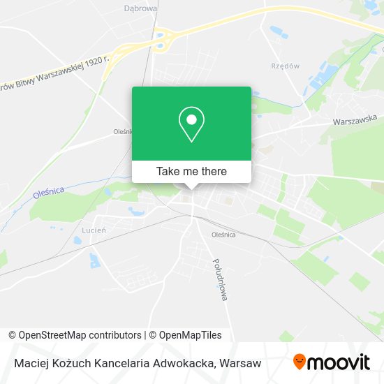 Maciej Kożuch Kancelaria Adwokacka map