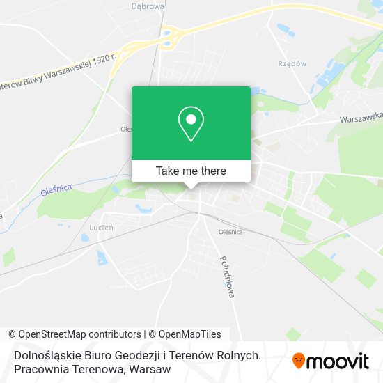 Dolnośląskie Biuro Geodezji i Terenów Rolnych. Pracownia Terenowa map