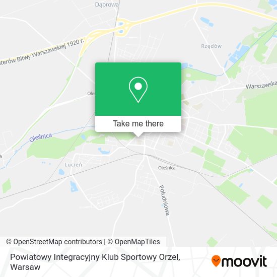 Powiatowy Integracyjny Klub Sportowy Orzel map