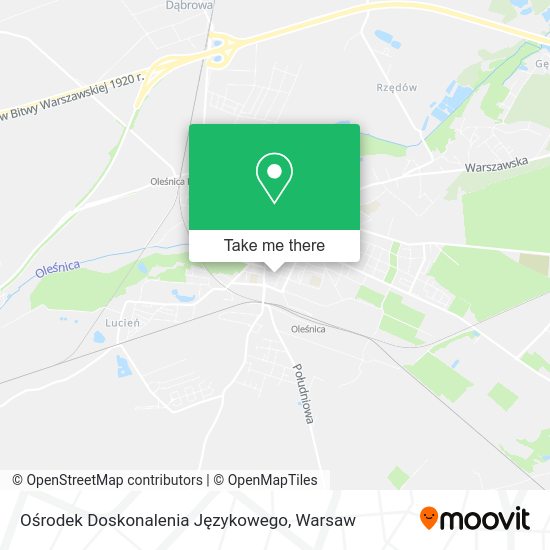 Ośrodek Doskonalenia Językowego map