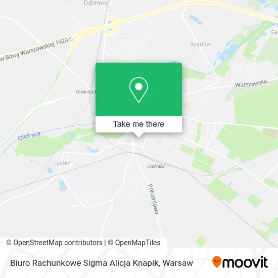 Карта Biuro Rachunkowe Sigma Alicja Knapik