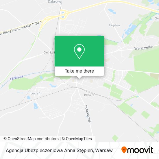 Agencja Ubezpieczeniowa Anna Stępień map