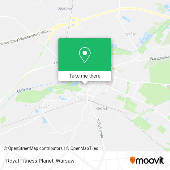 Royal Fitness Planet map