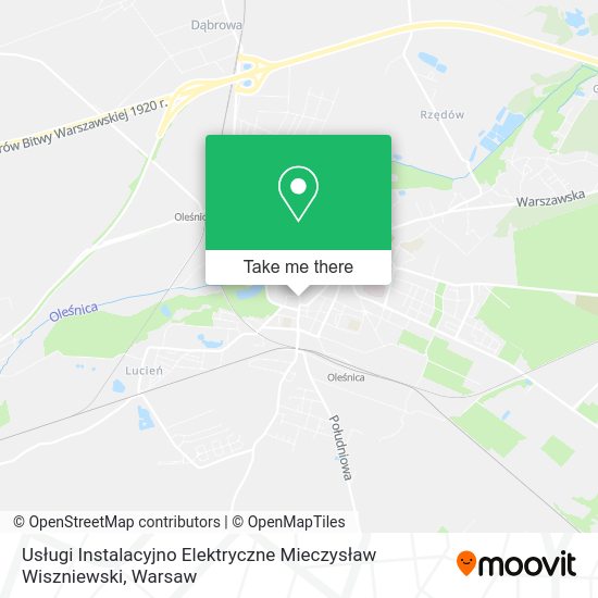 Usługi Instalacyjno Elektryczne Mieczysław Wiszniewski map