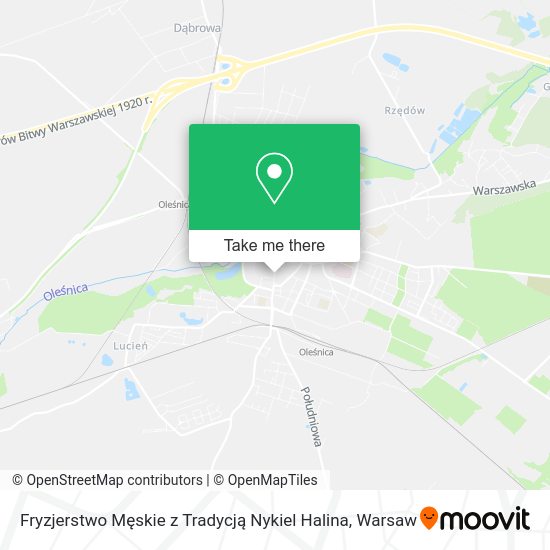 Fryzjerstwo Męskie z Tradycją Nykiel Halina map