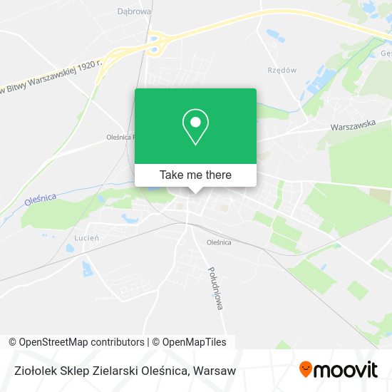 Ziołolek Sklep Zielarski Oleśnica map