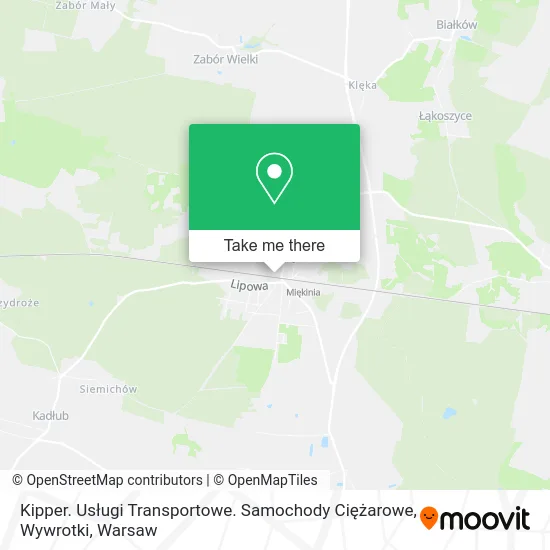 Карта Kipper. Usługi Transportowe. Samochody Ciężarowe, Wywrotki