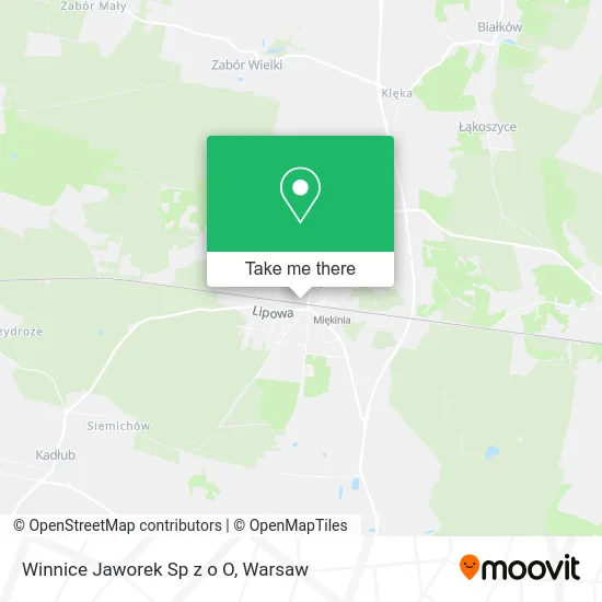 Карта Winnice Jaworek Sp z o O