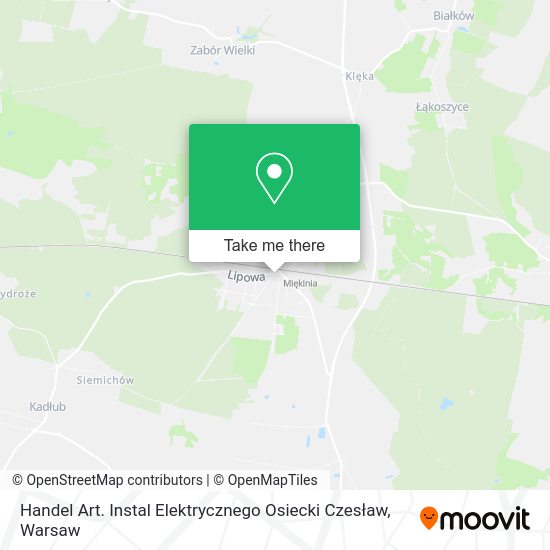 Handel Art. Instal Elektrycznego Osiecki Czesław map