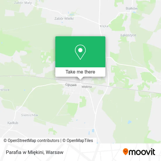 Карта Parafia w Miękini