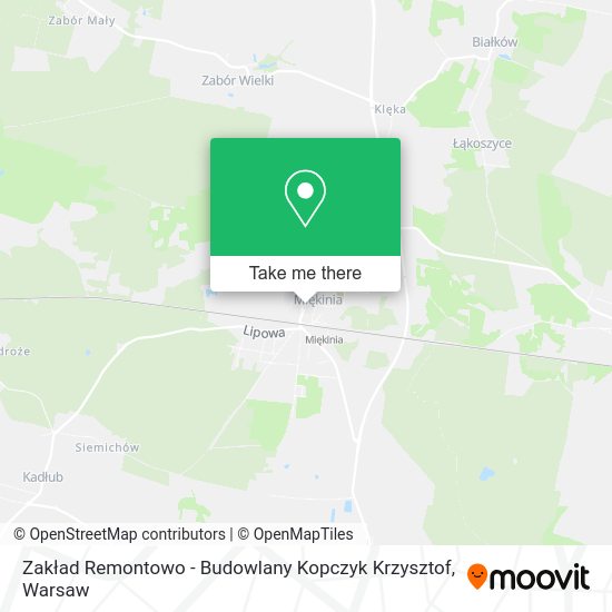 Zakład Remontowo - Budowlany Kopczyk Krzysztof map