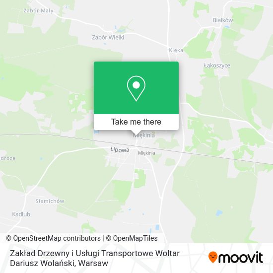 Zakład Drzewny i Usługi Transportowe Woltar Dariusz Wolański map