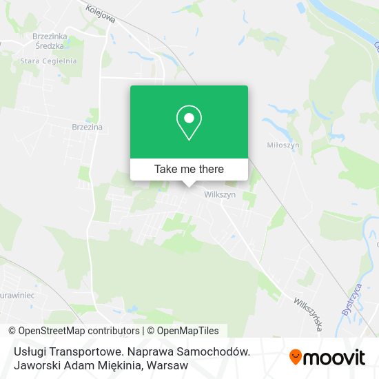 Usługi Transportowe. Naprawa Samochodów. Jaworski Adam Miękinia map