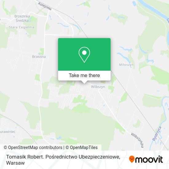 Карта Tomasik Robert. Pośrednictwo Ubezpieczeniowe