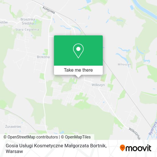 Gosia Usługi Kosmetyczne Małgorzata Bortnik map