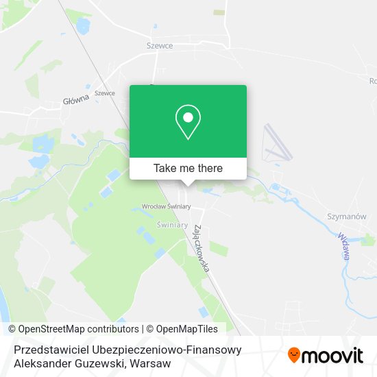 Przedstawiciel Ubezpieczeniowo-Finansowy Aleksander Guzewski map