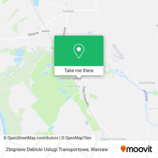 Zbigniew Debicki Uslugi Transportowe map