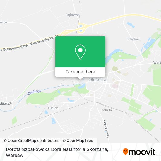 Dorota Szpakowska Dora Galanteria Skórzana map