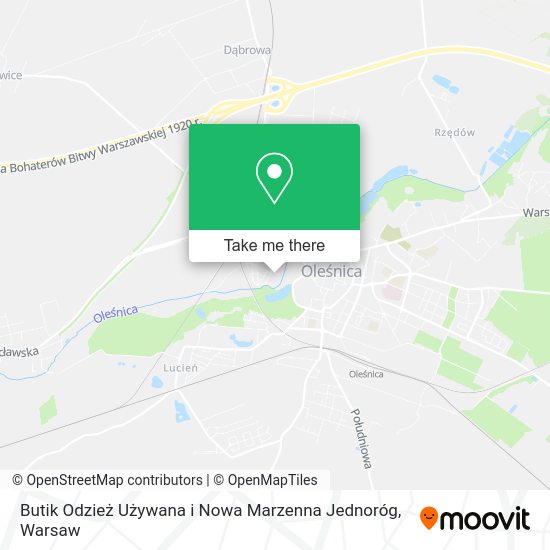 Butik Odzież Używana i Nowa Marzenna Jednoróg map