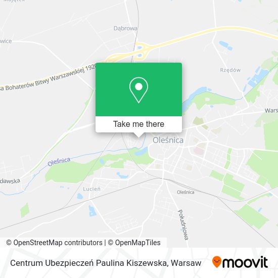 Centrum Ubezpieczeń Paulina Kiszewska map