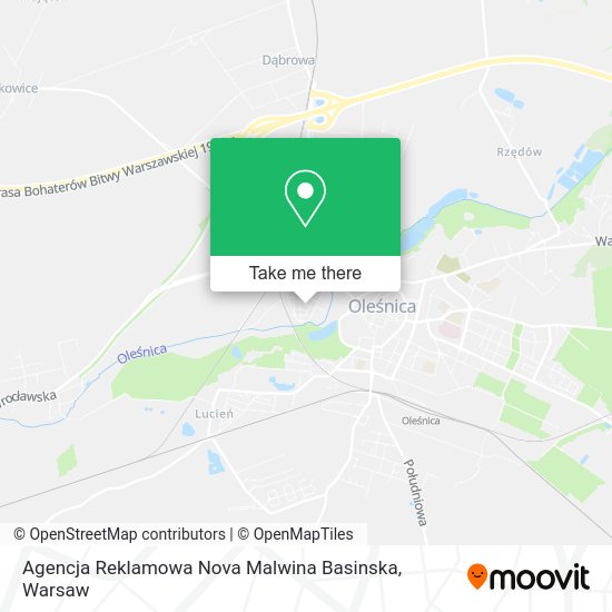 Карта Agencja Reklamowa Nova Malwina Basinska