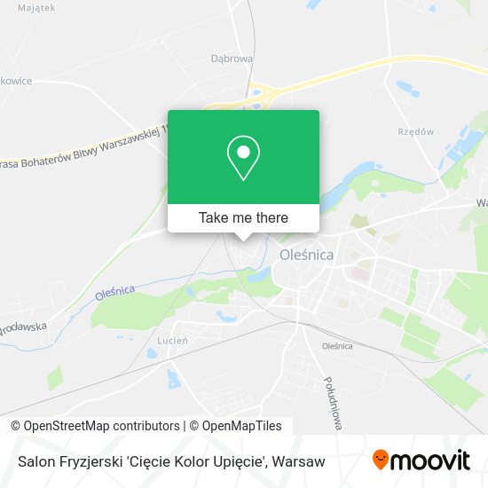 Salon Fryzjerski 'Cięcie Kolor Upięcie' map