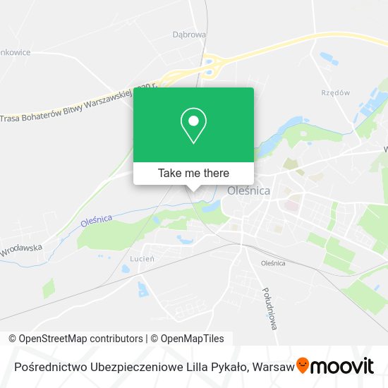 Pośrednictwo Ubezpieczeniowe Lilla Pykało map