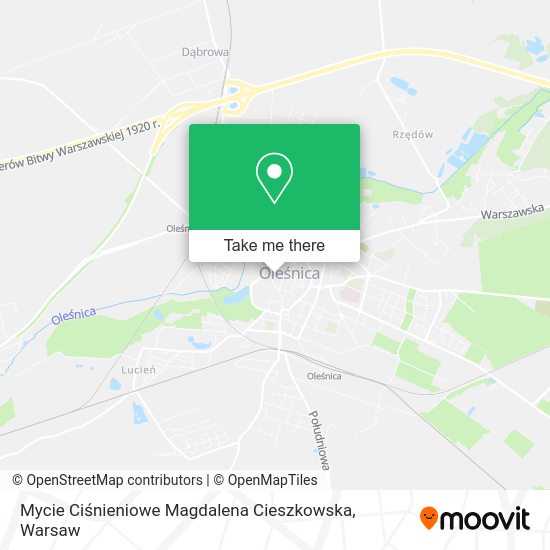 Mycie Ciśnieniowe Magdalena Cieszkowska map