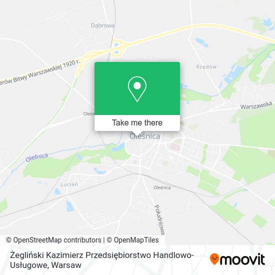 Żegliński Kazimierz Przedsiębiorstwo Handlowo-Usługowe map