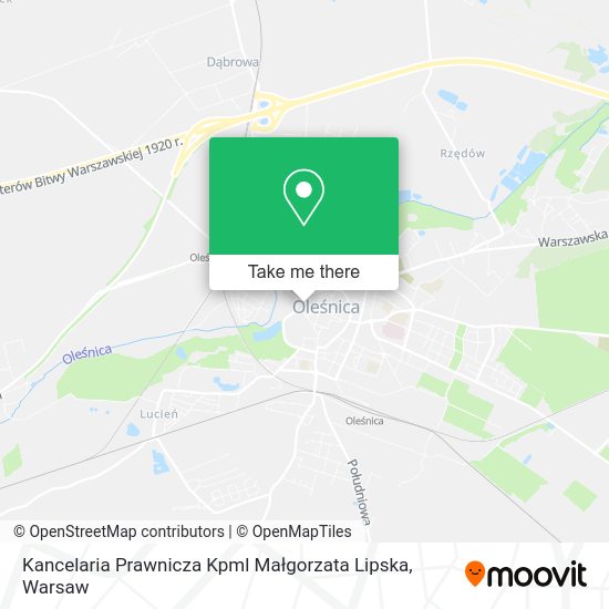 Kancelaria Prawnicza Kpml Małgorzata Lipska map