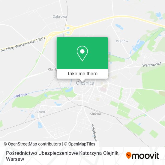 Pośrednictwo Ubezpieczeniowe Katarzyna Olejnik map