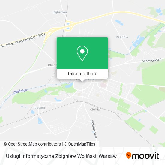 Usługi Informatyczne Zbigniew Woliński map