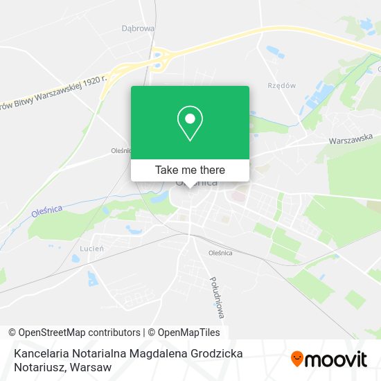 Kancelaria Notarialna Magdalena Grodzicka Notariusz map