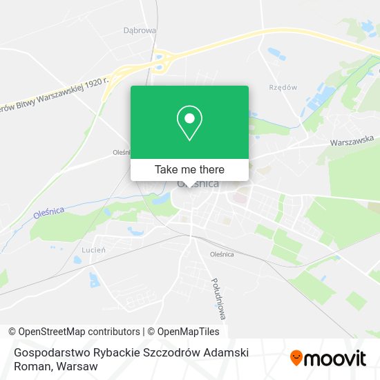 Карта Gospodarstwo Rybackie Szczodrów Adamski Roman