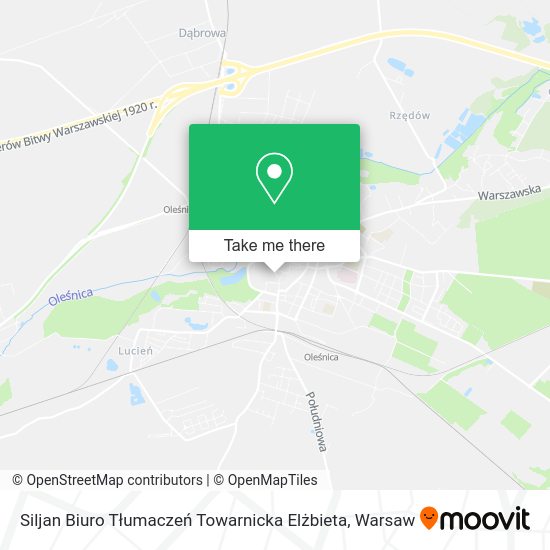 Siljan Biuro Tłumaczeń Towarnicka Elżbieta map