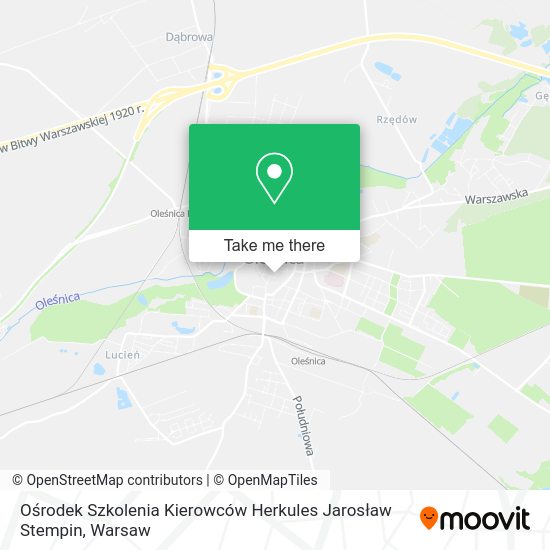 Ośrodek Szkolenia Kierowców Herkules Jarosław Stempin map