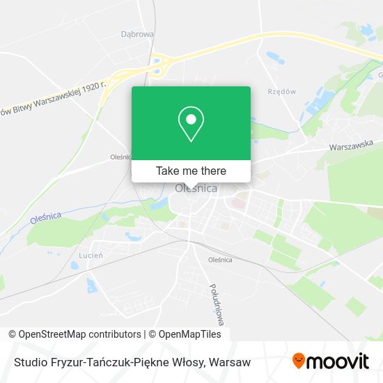 Studio Fryzur-Tańczuk-Piękne Włosy map