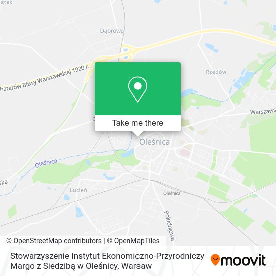 Stowarzyszenie Instytut Ekonomiczno-Przyrodniczy Margo z Siedzibą w Oleśnicy map