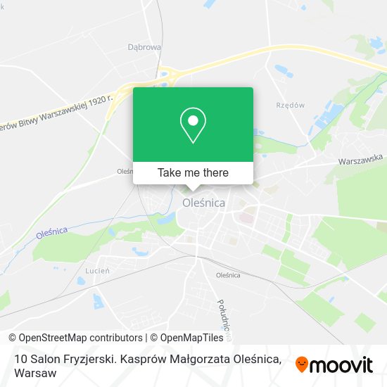 10 Salon Fryzjerski. Kasprów Małgorzata Oleśnica map